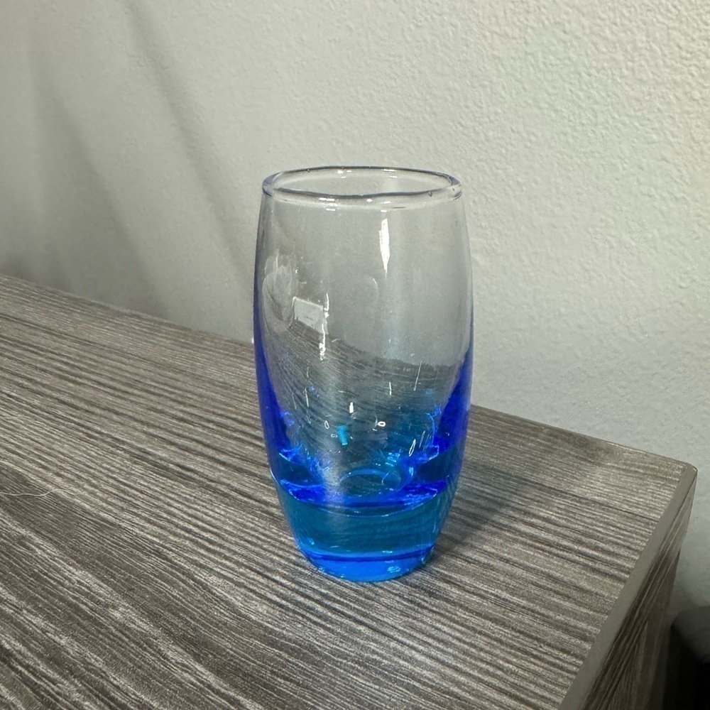 Carnival Cruise Blue Ombre 5oz Shot Glass Souvenir Barware OS
